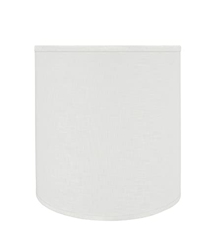 Best Deal Product Aspen Creative 32532 Transitional Drum (Cylinder) Shaped Construction White, 15" Wide (14" x 15" x 15") Spider LAMP Shade