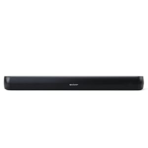 SHARP HTSB107 2.0 Soundbar 90W (USB, Bluetooth, HDMI, Optisch, AUX-In (3,5mm), Breite: 65cm), schwarz