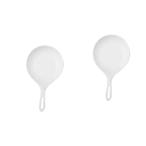 Assiettes à pizza Assiette à fondue Assiettes à fondue Mélamine Blanc Grande Cuillère Hot Pot Assiette Grésillement