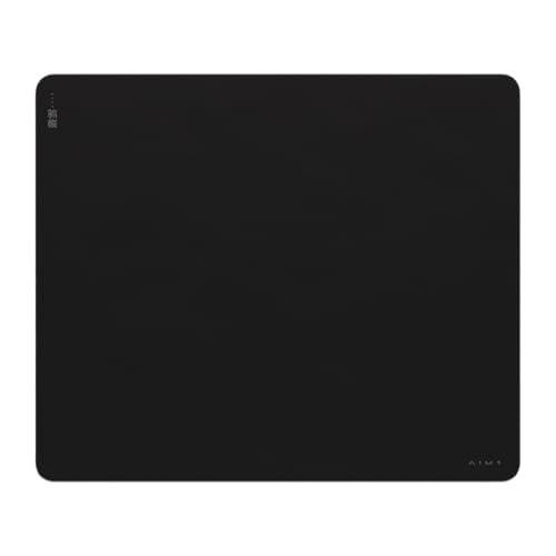 AIM1 叢雲 MURAKUMO ガラス製 ゲーミングマウスパッド 420×500mm ブラックの商品画像（Amazon）