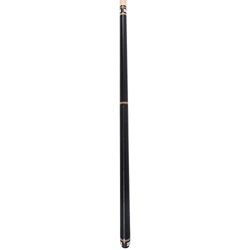 Aska Pool Cue Stick Pc1, Quick Joint, Black Irish Linen, Black Matte Finish, Bamboo Rings, Metal Joint, 12.75Mm Tip (19-Ounce) #TOP1