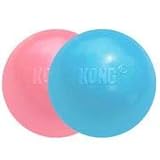KONG - Puppy Ball - Soft Rubber, Dog Fetch Toy for Teething Pups (Assorted Colors) - for Small Puppies