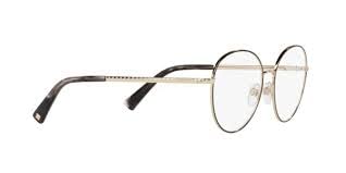 Image of Valentino VA1025-3070 Eyeglass Frame BLACK /LIGHT GOLD w /DEMO LENS 54mm