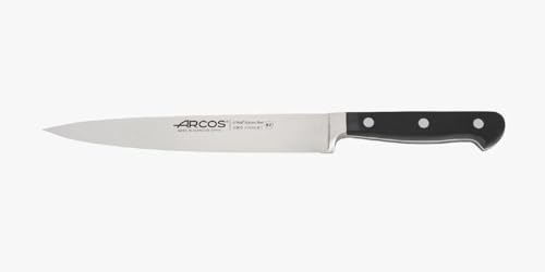 Arcos Serie Clasica - Cuchillo de Cocina - Hoja de Acero Inoxidable Forjado Nitrum 210 mm - Mando de Polioximetileno (Pom) Color Negro