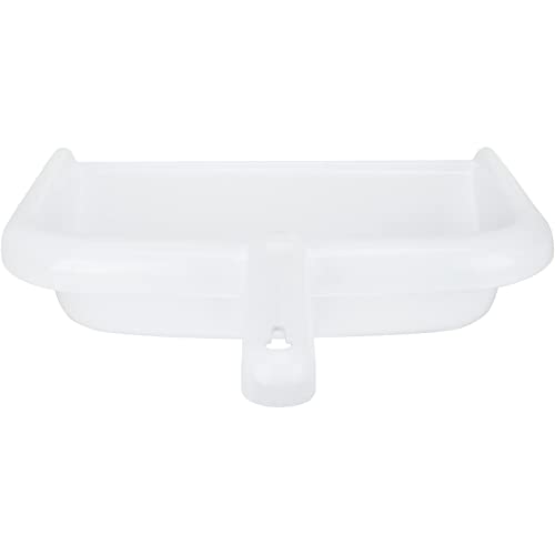 Image of SPARTA Large Handheld Dustpan with Hanging Hole, Heavy-Duty Plastic Dustpan with Wide Lip for Countertops and Surfaces, Plastic, 10 Inches, White, (Pack of 12)