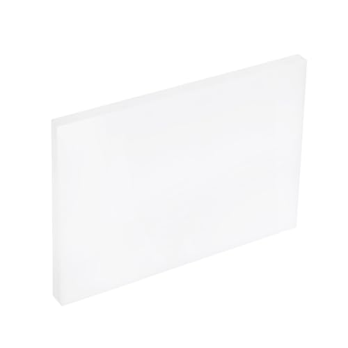 Image of MECCANIXITY UHMW Sheets, Hard Ultra High Molecular Weight Polyethylene Sheets Plastic Sheet, 12 inch x 14 inch x 3 /8, White
