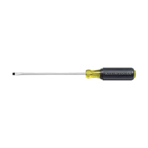 Klein Tools 608-3 Mini Flathead Screwdriver, Made in USA, 1/8-Inch Cabinet Tip, 3-Inch Round Shank, Cushion Grip Handle