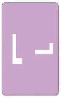Smead Alphaz Accs Color-coded Alphabetic Label 67182 - 1 Width X 1.62 Length - 100 / Pack - 10/sheet - Lavender