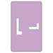 Smead Alphaz Accs Color-coded Alphabetic Label 67182 - 1 Width X 1.62 Length - 100 / Pack - 10/sheet - Lavender