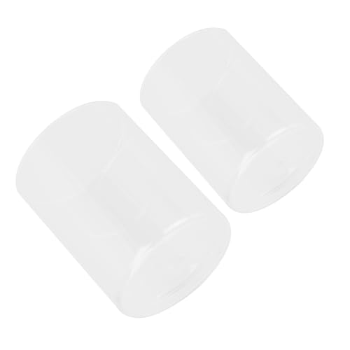 HAMPPLIES 2 Piezas Vasos para Velas de Transparente Europeo Simple Portavelas Decorativo para Bodas Banquetes y Decoración del Hogar Material de Vidrio Resistente y Elegante