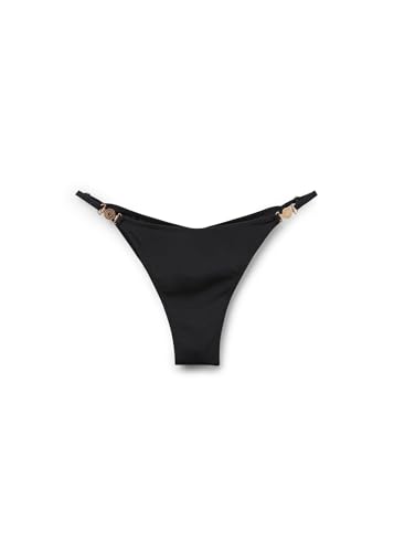 CALZEDONIA Woman's Brazilian Swimsuit Bottoms Minimal Fit in Black, Size