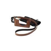 Funda para cámara Fujifilm XQ1 de cuero marrón miniatura 4