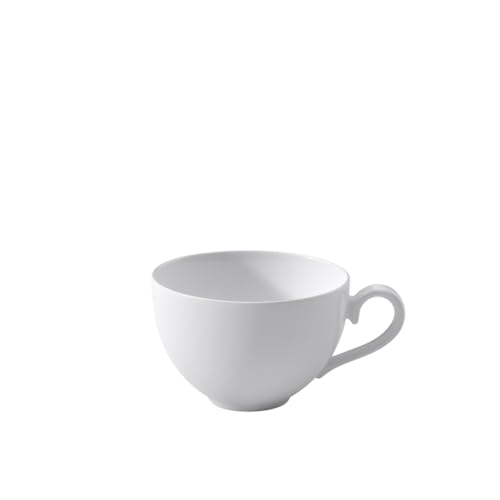 Villeroy & Boch - Royal Tasse, filigrane Tasse mit geschwungenem Henkel aus hochwertigem Premium Bone Porzellan, spülmaschinenfest, 260 ml