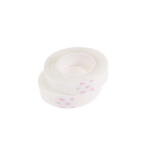 FOYTOKI Seamless Wig Hair Extension Tape Double-Sided Tape White for Women and Girls 2 Rolls Pack