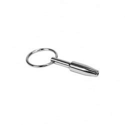 Dilatateur en métal Rimba Mini Hollow 10 mm au fini chrome hypoallergénique
