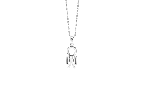 Pendentif Tyet Égypte ancienne argent 925, bijou discret de tous les jours