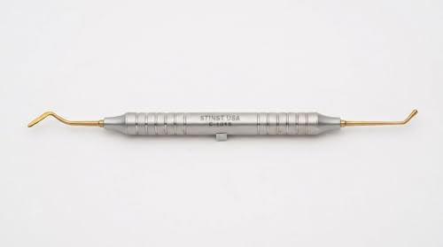 Dental Composite Filling Instrument # 12 Golden Plasma Coated Condenser and Paddle Double Ended Handle 9