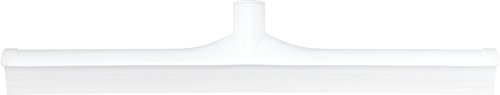 Image of SPARTA 20 inch Floor Squeegee Replacement Head, Seamless Rubber with Rust-Free Plastic Frame for HACCP Compliance, Heavy-Duty Industrial Use, Thermoplastic Rubber, 19.75 Inches, White