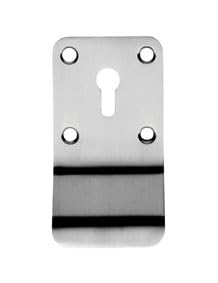 Cylinder Pulls Door Handle Set, Metal, Corrosion Resistant, for Euro Cylinder Locks, Residential and Commercial Use, with Fixings Included (Satin Stainless Steel, Lock Profile)