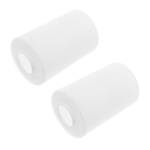 KOMBIUDA Paralume in Vetro Cilindrico da 2 Pezzi per Lampade da Terra e Applique Coprilampada in Vetro Bordi Lisci per Luce Calda e Atmosfera Rilassante