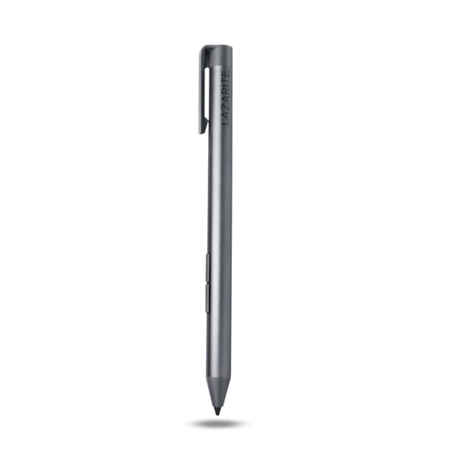 LAZARITE M Pen Grau, Active Stylus für Microsoft Surface, Lenovo Yoga 7i/9i, Flex 5, Hp Envy x360/Pavilion x360/Spectre x360,4096 Druckempfindlichkeit, Handflächenabweisung, Neigungsunterstützung