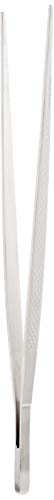 Mercer Culinary 18-8 Stainless Steel Precision Plus Chef Plating Tong, Straight,9-3/8 Inch