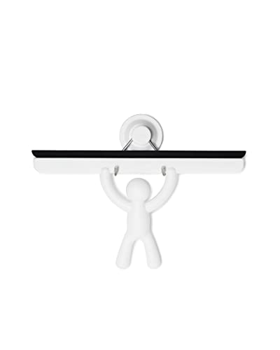 Umbra Buddy Squeegee Tergivetro per doccia, Abs, Bianco