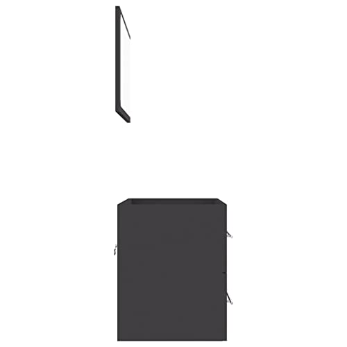 vidaXL-Conjunto-de-Muebles-de-Bano-2-Piezas-Inodoro-Aseo-Armario-Mobiliario-Almacenamiento-Estante-para-Lavadero-Robusto-Aglomerado-Gris
