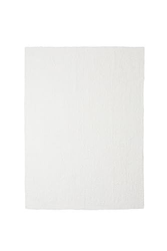 Image of Barefoot Dreams CozyChic Throw, Pearl, 54 inchx72 inch