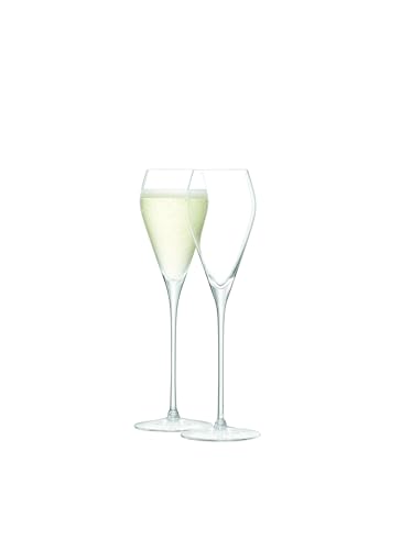 Jaffiust 2PCS Champagne Flutes Glasses Ideal for Weddings Anniversaries Christmas Special Days 8.5 Oz
