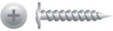 #8-15 x 1/2" Drywall Screws, Modified Truss Head (K-Lath), Phillips Drive, Steel, Zinc Plating, Twinfast Thread (Quantity: 6700 pcs)