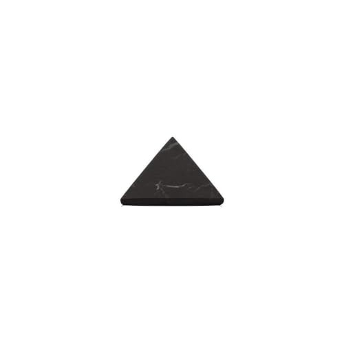LAMARE Pyramiden aus Schungit matt, einzigartiges Mineral, Energiegeometrie, Verbesserung des Wohlbefindens, Neutralisierung der Energie, Reduzierung von elektromagnetischem Stress, 1 Stück (5 x 5 cm)