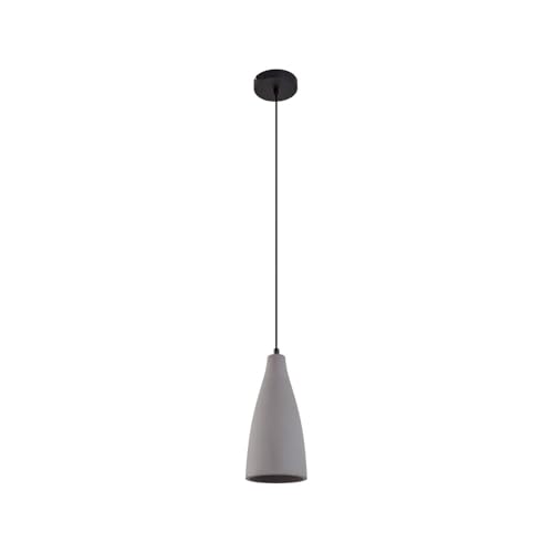 Lindby Esstisch Pendelleuchte Beton, Hängeleuchte Betonlampe 1flammig Hängelampe Esszimmer Wohnzimmer Küche Pendellampe 1x E27 ohne Leuchtmittel