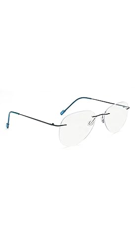 Image of Jodykoes Premium Rimless Frame for Women and Men: Stylish Aviator Spectacle Eyeglasses with Anti-Glare Coating