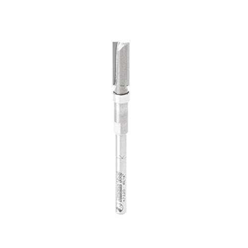 Image of Amana Tool Carbide Tipped Miniature Flush Trim Plunge Template Router Bit, 47220, 3 /16 Dia x 1 /2 x 1 /8 Inch Shank with Mini 3 /16 D Upper Ball Bearing