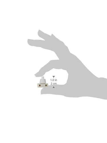 Interruptor unipolar a pulsador 2A 250V Conexión cable a tornillo ON-OFF ElectroDH 11.172.I