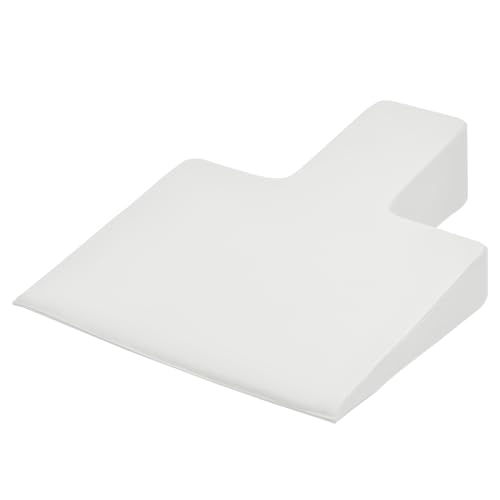 Pilates Wedge,Large Upholstered Pilates Wedge for Pilates Reformer, Exercise Equipment for Pilates Reformer Machine,Workout Pad for Floor Exercises, Ideal for Home Pilates and Studio,White