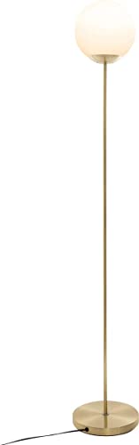 Atmosphera - Lampadaire Boule Blanche sur Pied Or H 134 cm Dris