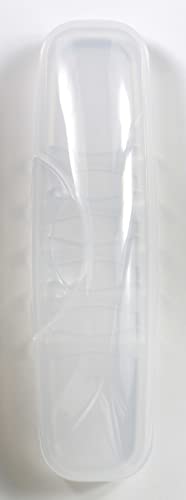 RADIUS Adult Manual Toothbrush Big Brush, Bpa Free And Ada Accepted, Right Hand, Clear And Big Brush Case, Black, 1 Count