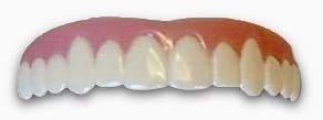 Imako Cosmetic Teeth 2 Pack. (Large, Natural) Uppers Only- Arrives Flat. Fit at Home Do it Yourself Smile Makeover!