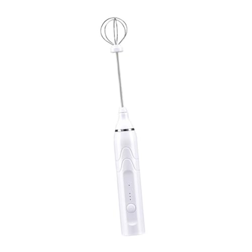 FUNOMOCYA Powered Electric Egg Beater Handheld Milk Frother Cordless Stirrer 3 Gear Electric Mixer Long Battery Life Easy to Use Random Color