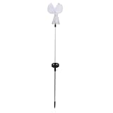 FTVOGUE Solarleuchte, Edelstahl, LED-, Gartenleuchte, 65 cm, Farbenfrohe Dekorative Außenlampe, 8 Bis 10 Stunden, Automatisches EIN- und Ausschalten, für Rasen, Terrasse, Weg, Hof, Dekoration