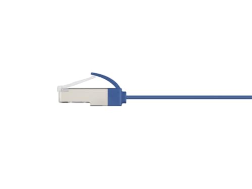 Cable Patch Ethernet Monoprice Cat6A Slim Flat 15.24 m Azul miniatura 2