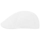 Stetson Texas Cotton Flatcap UV Schutz 40+ Unifarbene Schirmmütze Frühjahr Sommer weiß L (58-59 cm)
