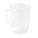 Bassulouda Dzbanek pomiarowy 250 ml stopniowana zlewka, przezroczysty biały plastikowy kubek
