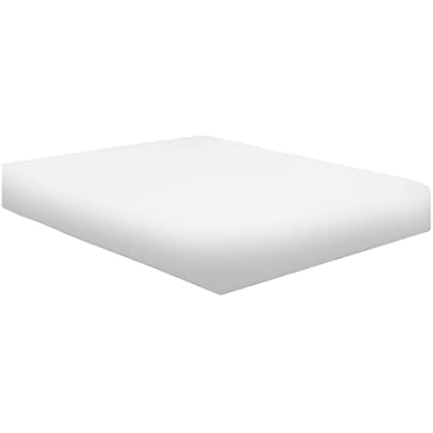NIYS Luxury Bedding Finest 100% Egyptian Cotton 16" 40CM Extra deep Fitted Sheets 15 Colours Single Double King Super King (White, Super King) Cover