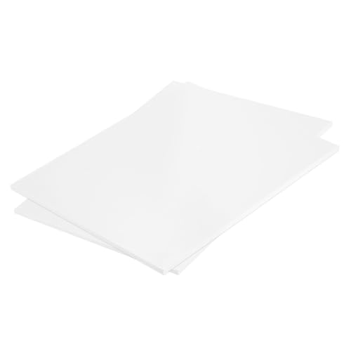 MECCANIXITY ABS Plastic Sheet 10 Inch x 8 Inch x 0.24 Inch ABS Styrene Sheets for Building Model DIY Crafts Panel White 2 Pcs