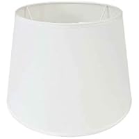 thesecrethome.es - Pantalla de Tela para Lámpara - Pantalla para Lámpara de Mesa o de Techo - Disponible en Varios Tamaños y Colores (Diámetro 30 cm - Blanco)