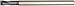 WIDIA Hanita 75N204022RT Vision Plus 75N2 HP Hard Material End Mill, 0.3 mm Rad, 4 mm Cutting Dia, Carbide, TiAlN, RH Cut, Straight Shank, 2-Flute