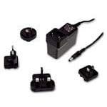 Mean Well GEM30I05-P1J Wall Mount AC Adapters 20W 5V 4A Medical Level VI, Interchangeable AC Plug Sold Separately, Input: 80~264 VAC.